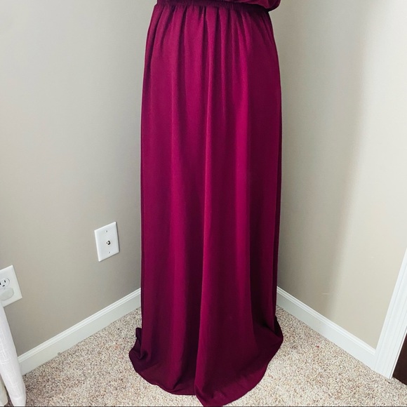 Show Me Your Mumu Kendall Maxi Dress Maroon Sz Small - Picture 8 of 14